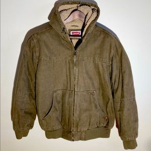 Levi canvas hooded jacket